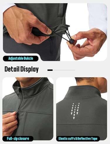 TBMPOY Men's Lightweight Softshell Vests Windproof Sleeveless Jackets Golf Outdoor Outerwear Summer Hiking Travel Cycling in Kuwait