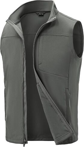 TBMPOY Men's Lightweight Softshell Vests Windproof Sleeveless Jackets Golf Outdoor Outerwear Summer Hiking Travel Cycling in Kuwait