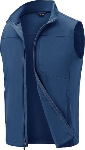 TBMPOY Men's Lightweight Softshell Vests Windproof Sleeveless Jackets Golf Outdoor Outerwear Summer Hiking Travel Cycling in Kuwait