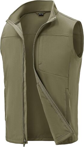 TBMPOY Men's Lightweight Softshell Vests Windproof Sleeveless Jackets Golf Outdoor Outerwear Summer Hiking Travel Cycling in Kuwait