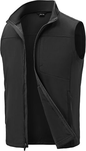 TBMPOY Men's Lightweight Softshell Vests Windproof Sleeveless Jackets Golf Outdoor Outerwear Summer Hiking Travel Cycling in Kuwait
