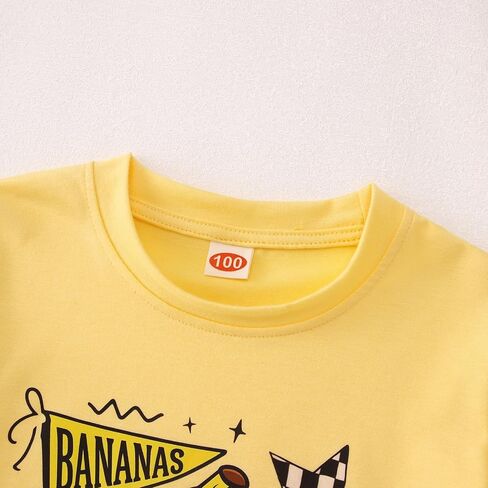 KEKEMI Toddler Boy Girl Baseball Shirt Let’s Go Bananas Ballgame T Shirt Cute Sport Tee Game Day Tops Baseball Banana Clothes in Kuwait