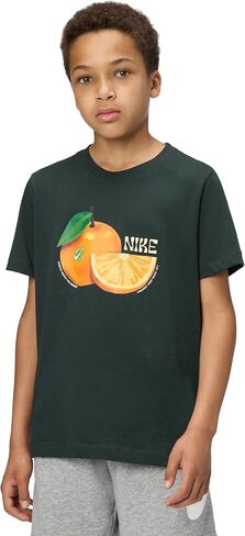 Nike Unisex Big Kids' Sportswear Club Orange T-Shirt - Boys and Girls in Kuwait