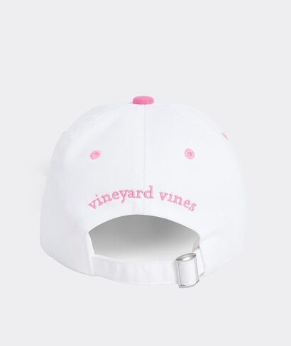 vineyard vines Girls' Rick Rack Baseball Hat, White Cap, onesz in Kuwait