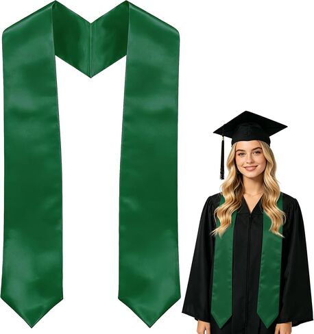 72 Inch Plain Graduation Stole for Adults – Unisex Graduation Sash Class of 2026 for High School & College in Kuwait