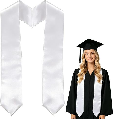 72 Inch Plain Graduation Stole for Adults – Unisex Graduation Sash Class of 2026 for High School & College in Kuwait