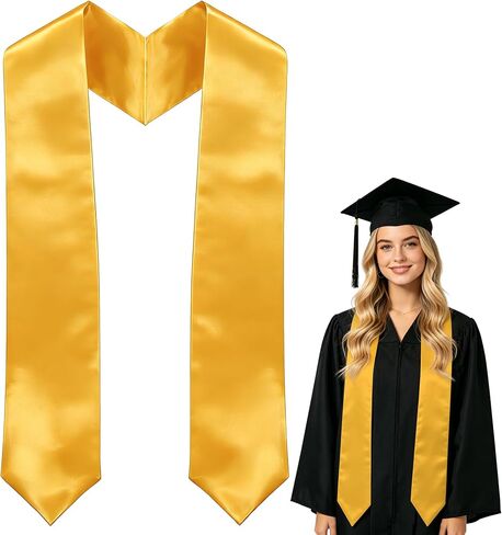 72 Inch Plain Graduation Stole for Adults – Unisex Graduation Sash Class of 2026 for High School & College in Kuwait