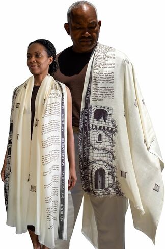 Refuge Prayer Scarf – Christian Scripture Prayer Shawl with Bible Verses, Lightweight Modal Christian Scarf, Christian Gift, Bible Study & Prayer Gift in Saudi Arabia