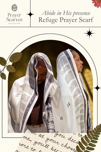 Refuge Prayer Scarf – Christian Scripture Prayer Shawl with Bible Verses, Lightweight Modal Christian Scarf, Christian Gift, Bible Study & Prayer Gift in Saudi Arabia