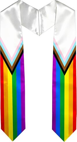 72" Graduation Satin Sash Stole, Scarf for Abroad Student International Study Class in Kuwait