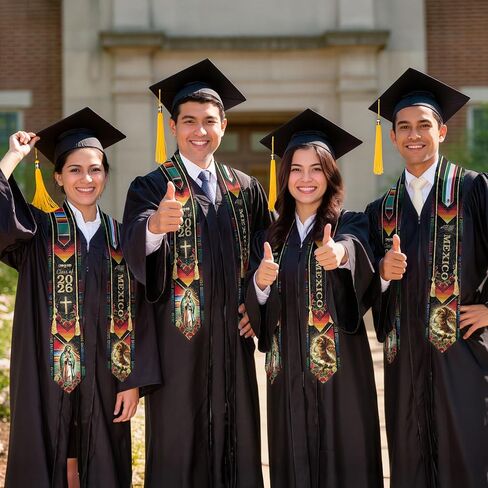 Mexican Graduation Sash, Cross Graduate Stole, Class Of 2026, Mexican Stole, Estolas De Graduacion in Saudi Arabia