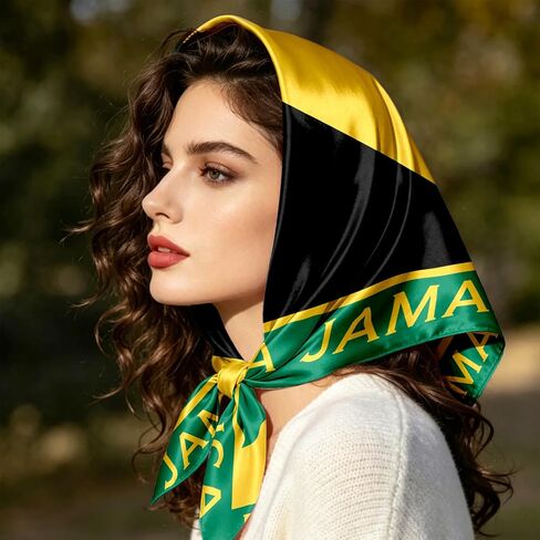 Fashion Head Scarf for Women Large Square bandanas Sleeping Wrap Satin Neck Bandana for Gift 27.5 x 27.5in in Saudi Arabia