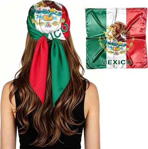 Fashion Head Scarf for Women Large Square bandanas Sleeping Wrap Satin Neck Bandana for Gift 27.5 x 27.5in in Saudi Arabia