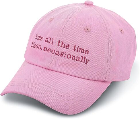 Kiss All the time Embroidered Trucker Hat Women Harry Merch Baseball Concert Cap Pink in Saudi Arabia