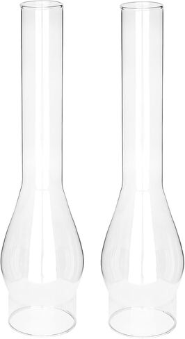 Oil Lamp Chimney 3 Inch Base by 14 Inch Height, Clear Glass Replacement Globes & Shades for Old Oil Lamps and Hurricane Kerosene Lamp (14 Inch Tall, 1 Pcs) in Saudi Arabia