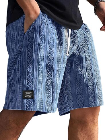 LOVESHOOT Mens Shorts Casual Summer Beach Shorts Cargo Short Loose Fit with Side Pockets for Vacation in Saudi Arabia