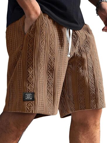 LOVESHOOT Mens Shorts Casual Summer Beach Shorts Cargo Short Loose Fit with Side Pockets for Vacation in Saudi Arabia