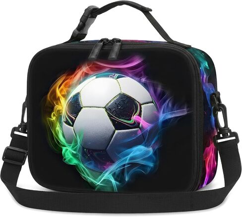 Gamer Boys Lunch Bag - Kids Lunch Box for Boys & Girls,Insulated Video Game Lunchbox with Adjustable Shoulder Strap & Name Tag,Reusable Portable Lunchbox for School Picnic Hiking in Saudi Arabia