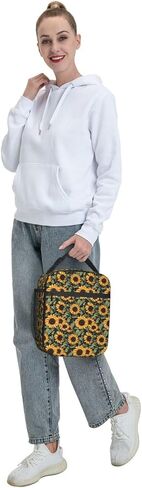 Sunflower Lunch Box for Women Kids Girls Men Insulated Lunch Bag Lunchbox Adults Lunch Tote Bags Reusable Cooler for Work Office School Picnic Travel in Kuwait
