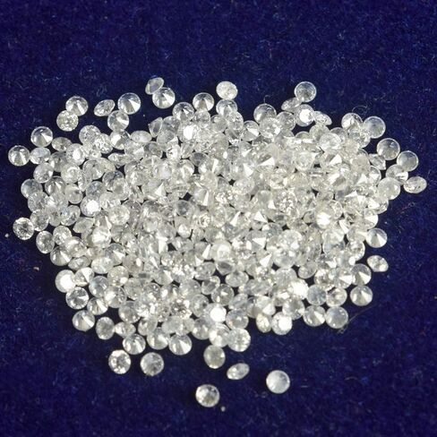 GEMHUB ألماس طبيعي فضفاض قطع دائري 30 قطعة 0.35 قيراط GH لون SI وضوح 1.35 مللي متر مجموعة لصنع المجوهرات in Kuwait