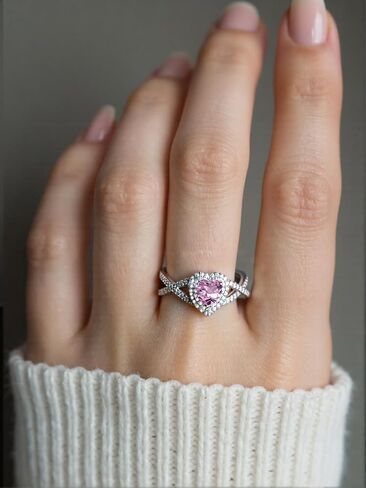 Birthstone Cremation Urn Ring for Ashes Heart Cut Birthstone with Moissanite Urn Keepsake Rings for Women 925 Sterling Silver Memorial Cremation Jewelry Hold Loved Ones Ashes Ring in Saudi Arabia