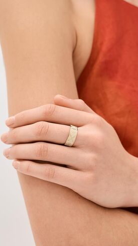 Tory Burch Women's Icon T Monogram Ring in Kuwait