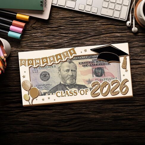 Graduation Money Holder Gift 2026 – Class of 2026 Cash Gift Holder, Wooden Graduation Card Alternative, Congrats Grad Gift, Senior Graduation Keepsake in Saudi Arabia