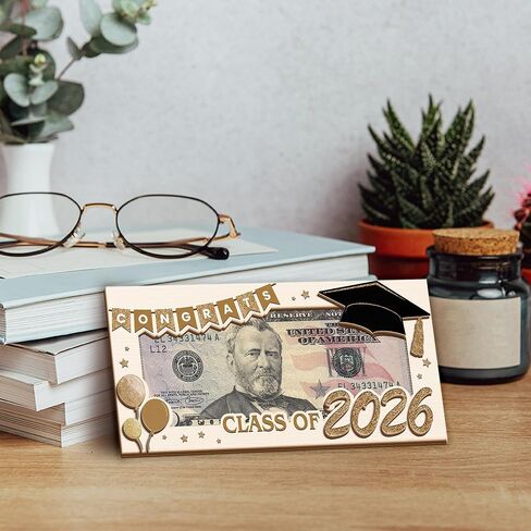 Graduation Money Holder Gift 2026 – Class of 2026 Cash Gift Holder, Wooden Graduation Card Alternative, Congrats Grad Gift, Senior Graduation Keepsake in Saudi Arabia