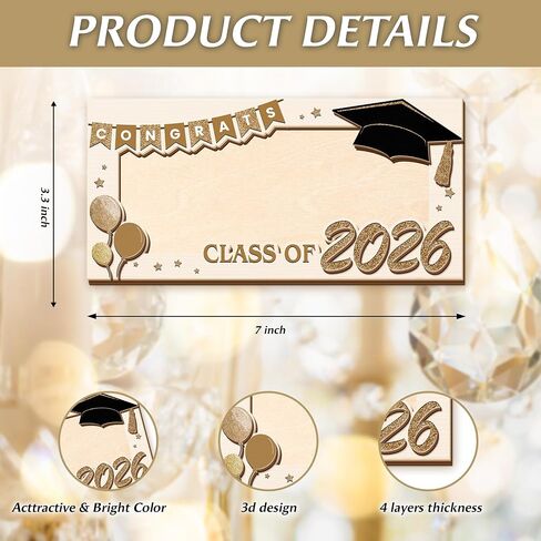 Graduation Money Holder Gift 2026 – Class of 2026 Cash Gift Holder, Wooden Graduation Card Alternative, Congrats Grad Gift, Senior Graduation Keepsake in Saudi Arabia