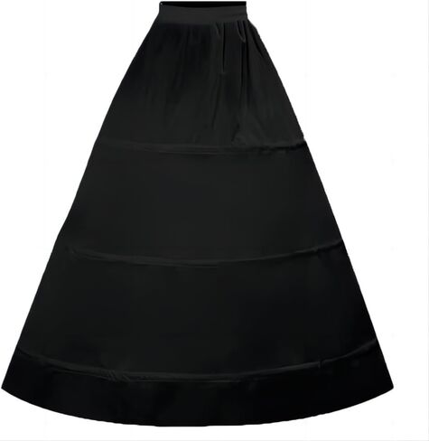 RULTA Women's Crinoline Petticoat Skirt A-line 3-Hoops underskirt suitable for wedding ball dresses bridal Slips Skirt in Saudi Arabia