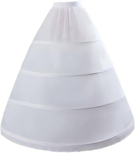 RULTA Women's Crinoline Petticoat Skirt A-line 3-Hoops underskirt suitable for wedding ball dresses bridal Slips Skirt in Saudi Arabia