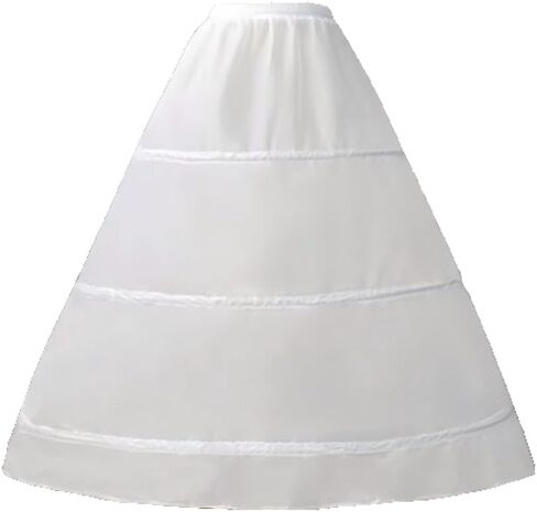 RULTA Women's Crinoline Petticoat Skirt A-line 3-Hoops underskirt suitable for wedding ball dresses bridal Slips Skirt in Saudi Arabia
