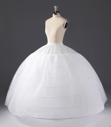 Women Crinoline Petticoat A-line 7 Hoop Skirt Slips Long Underskirt for Wedding Bridal Dress Ball Gown Women in Saudi Arabia