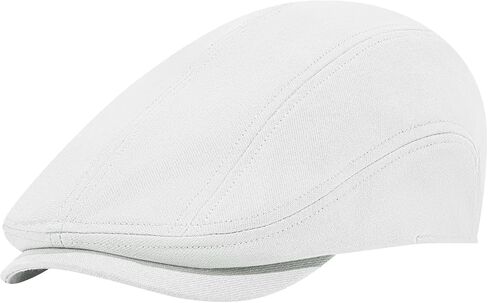 100% Cotton Newsboy Cap for Men Adjustable Flat Gatsby Ivy Cabbie Beret Hat for Summer Driving Hunting in Saudi Arabia