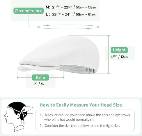 100% Cotton Newsboy Cap for Men Adjustable Flat Gatsby Ivy Cabbie Beret Hat for Summer Driving Hunting in Saudi Arabia