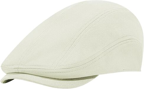 100% Cotton Newsboy Cap for Men Adjustable Flat Gatsby Ivy Cabbie Beret Hat for Summer Driving Hunting in Saudi Arabia