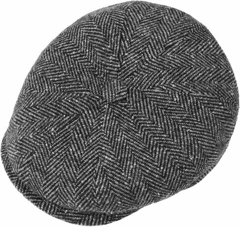 Lierys Herringbone Flat Cap Men | Made in Italy in Saudi Arabia