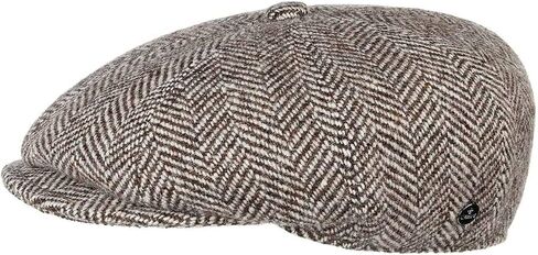 Lierys Herringbone Flat Cap Men | Made in Italy in Saudi Arabia