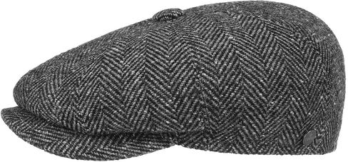 Lierys Herringbone Flat Cap Men | Made in Italy in Saudi Arabia