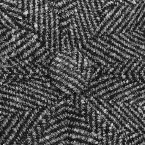 Lierys Herringbone Flat Cap Men | Made in Italy in Saudi Arabia