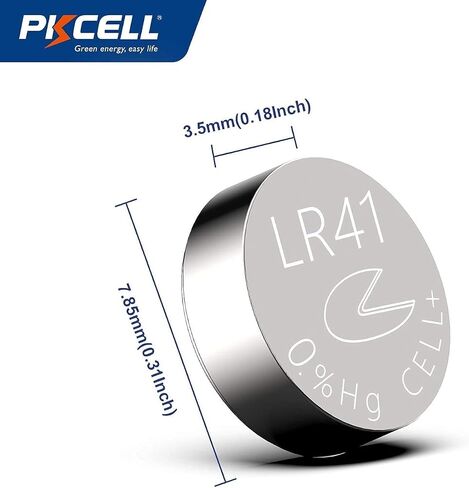 PKCELL AG3 1.5V Battery LR41 392 384 192 Button Alkaline Cell for Digital Thermometer- 5Count in Kuwait
