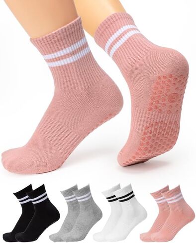 Pilates Socks for Women, Grip Socks, Grippy Socks Woman, Socks with Grips for Women, Pilates Socks with Grips for Women in Kuwait