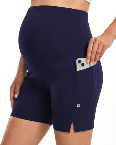 Women's Maternity Swim Shorts Over Belly Stretchy Swimsuit Bottoms Summer Beach Board Shorts with Liner in Saudi Arabia