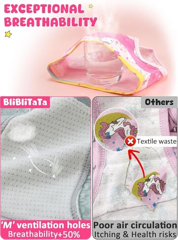 Girls' Underwear,Soft Cotton Tagless Panties for Toddlers & Little Kids' Comfort,Breathable Briefs,8-Pack in Kuwait