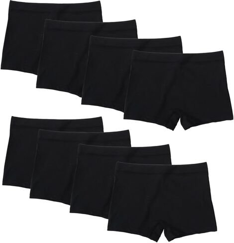 Teen Girls Knickers Cotton Soft Boyshorts Kids Underwear 8 Pack Safety Panties for Dress Age 4-14 in Kuwait