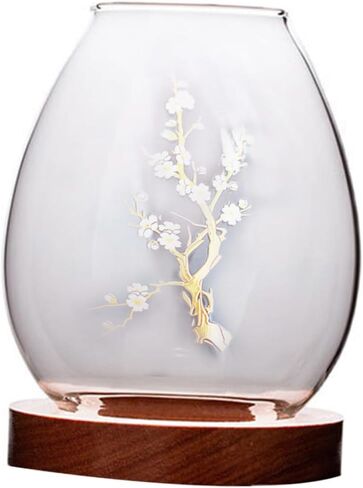 Operitacx Glass Candle Shade with Flower Pattern Glass Cover for Candle for Romantic Dinner and Home Décor in Kuwait