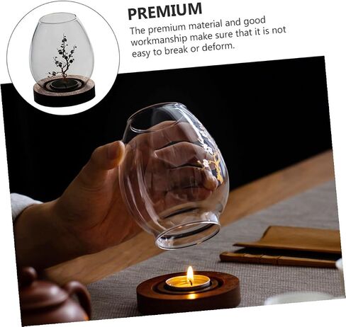 Operitacx Glass Candle Shade with Flower Pattern Glass Cover for Candle for Romantic Dinner and Home Décor in Kuwait