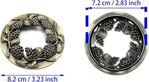 HAJZXH 1 PCS Lid Jar Candle Topper Bronze Scented Candle Jars Accessories for Jar Candles to Burn Evenly (Outer Diameter: 8.2 cm / 3.23 Inch) in Kuwait