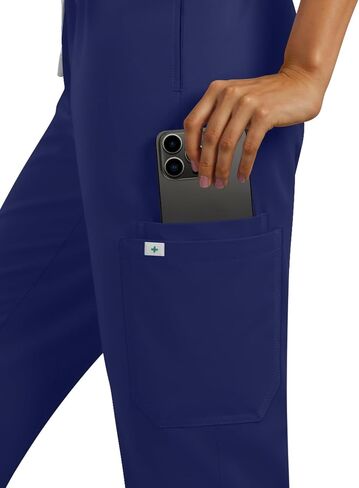 Women's Scrub Set - Sleeveless Stand-up Collar & Joggers - 11 Pockets - 4-Way Stretch Medical Nursing Uniform in Saudi Arabia