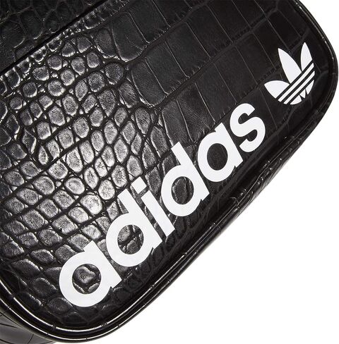 حقيبة كتف Adidas Originals Airliner باللون الأسود/الأبيض مقاس واحد in Kuwait
